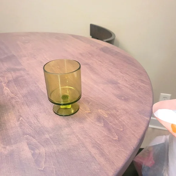 6 New Crate&Barrel Iridescent Acrylic Wine Glass Appox 4.5 Inch Tall - Picture 6 of 7